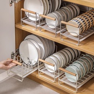 【Ready Stock】Dish Rack Dish Drainer Rack Kitchen Organizer Stainless Steel Dish Organizer Plate Organizer