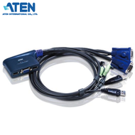ATEN 宏正 CS62U 2port USB 帶線式KVM 多電腦切換器 Switch,含音效
