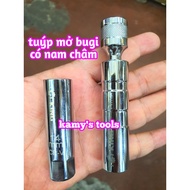 High quality 12-sided 3/8 inch 14mm 16mm spark plug opening socket, magnetic spark plug opening sock