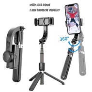 L08 Handheld 1 Axis Gimbal Stabilizer Wireless Selfie Stick With Tripod For Smartphone