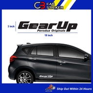 Perodua Gear Up Car Sticker / cs636