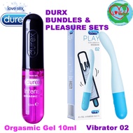 [Discreet Packaging and Combo Value Deal] Durex No.02 Slim Vibrator Vagina for Woman G Spot Soft Anal Magic Wand Clitoris Stimulator Intimate Products Sex Toys Shop for Adults