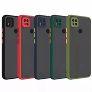Case Color Matte Color Xiaomi Note 8 Pro Note 9 Pro Redmi 9 9A 9C Anticrack Lens Bumper