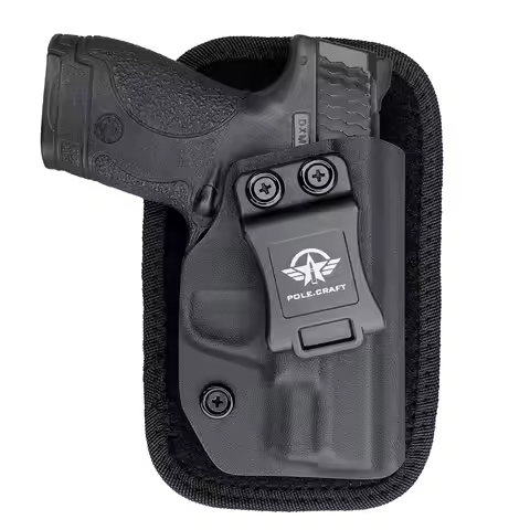 POLE.CRAFT M&P Shield 9MM Holster IWB Kydex Holster Fit: Smith & Wesson M&P Shield Plus / M2.0 / M1.