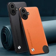 Luxury PU Leather Case For Nothing CMF Phone 1 Back Cover Matte Silicone Full Protection Phone Case 