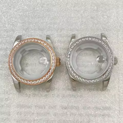 31mm Diamond-set Watch Case Jubilee Strap Suitable For Seiko Lady-Datejust NH05 NH06 Movement Woman 
