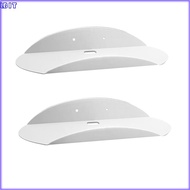 2PCS Wall Floating Shelves Small Acrylic Floating Shelves Multipurpose Display Stand Curved Floating