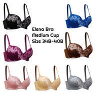 Elena Bra Medium Cup Soft Material E 24546 Size 34B -40B Cotton Bra