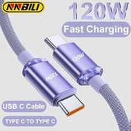 NNBILI 2026 New 120W USB-C To Type-C Data Cable, Compatible With 15/16/17 Series, Supports PD Fast C