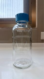 德國製 DURAN YOUTILITY 血清瓶 500ml 寬口/ 廣口玻璃水瓶/ 環保水瓶