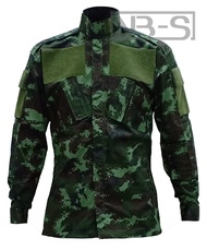 เสื้อ  ทหาร  เสื้อ ทบ ดิจิตอล ซูดาน  เสื้อลายพราง กระเป๋าเฉียงบน  เสื้อทหารแบบใหม่ ทบ ดิจิตอล  เสื้อ