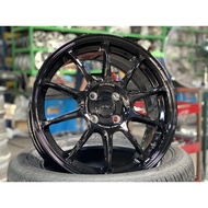 NEW 16X7J AOW ZE40 Rim (set of 4) Black 4X100 for City Jazz Vios Yaris Myvi Mazda 2