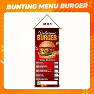 BURGER MENU BUNTING 2X5