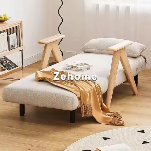 Single folding bed multifunctional lazy sofa reclining and sleeping foldable new lunch break bed fol