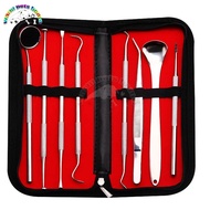 Dental Tool Set Pet Dental Tool Dog Dental Calculus Removal Tool Stainless Steel Tongue Scraper Oral