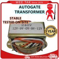 WEETAK POWER TRANSFORMER AUTOGATE TRANSFORMER 240V 12V 9V ARM AUTOGATE TRANSFORMER SWING AUTOGATE TR