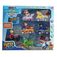 7Pcs/set Paw Patrol Toys MIGHTY PUPS Pull Back Car Full Set Ryder Captain Chase Rocky Zuma Skye Rubble Play Vehicles Vehicle Playsets Dogs with Pups Vehicles Figures Pull Back Car Action Figures Collectibles Boys Toys Kids Gifts 23620 MOBILE