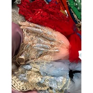 Embroidered net with feet from 40cm