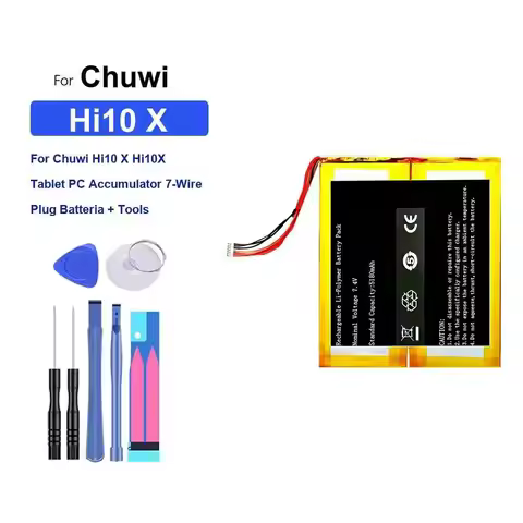 Laptop Battery Lightweight For Chuwi Hi10 X Hi10X Tablet PC Accumulator 7-Wire Plug Batteria + Tools