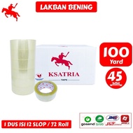 Knight Clear Duct Tape 45MM 100yard/80yard/60yard/50yard (1 Box Contains 72 Roll)