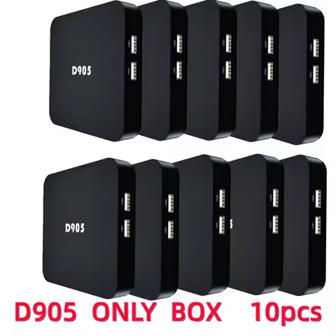 10PCS Only BOX For D905 4K Smart TV Box Set Top Box Amlogic S905L 2.4G Wifi Android 7.1 Support For 