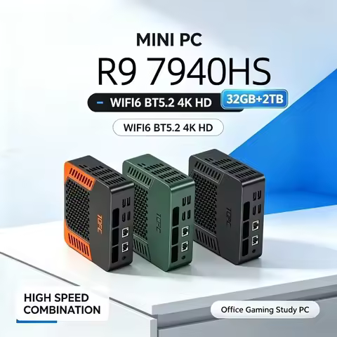 Mini PC R9 7940HS R7 8945HS 32GB DDR5 RAM 1TB NVME SSD Mini PC Dual HDMI/ WiFi6/ BT/ Home/Game/Build