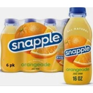 Snapple Orangeade bottle drinks 6 X 473ml