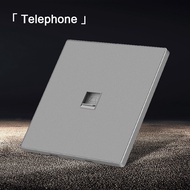 KAMANNI PMMA Glasse Ultra Frameles Switch Socket panel LED wall switch socket plug Grey 13amp Moder