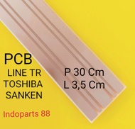 PCB LINE TRANSISTOR FINAL TOSHIBA SANKEN PCB TR TOSHIBA SANKEN 30CM×35CM PCB