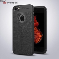Apple iPhone 5s Slim Leather Laychee Grained Medium Hard Polycarbonate TPU Back Cover Phone Casing