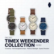 TIMEX Weekender Unisex Quartz Watch | INDIGLO Backlight | Interchangeable Strap| Classic Analog
