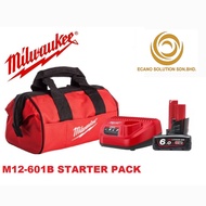 MILWAUKEE M12 BATTERY 6.0AH STARTER PACK