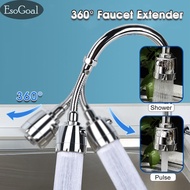 EsoGoal Faucet Flexible 360° Degrees Faucet Extender Sprayer Aerator Kitchen Sink Water Faucet Adaptor Tap Spray Head Attachment Anti -Splash Tap Booster Water Saving Tap with Hose 2 Modes