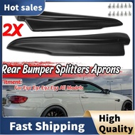 1 Pair Matte Black Rear Bumper Aprons Valance Lip for  E90 E91 E92 E93 M3
