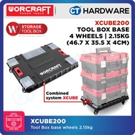 Worcraft XCUBE200 Tool Box Base with 4 Wheels Trolley 2.15kg ( 46.7 x 35.5 x 4cm )