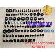 YAMAHA LC135 v1 V2 V3 V4 V5 V6 V7 LC 135 COMPLETE FULL BODY COVER SCREW SET SKRU SET COVERSET