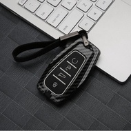 MOOGU Proton X50 X90 S70 Keyless Car Key Remote Metal + Silicone Protection Key Cover Casing with Keychain