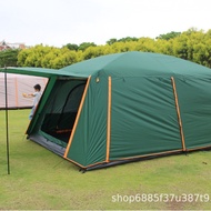 Two Rooms One Hall Rainproof Camping Tent 3-6-12 People Camping Picnic Sunshade Large Tent 096 All-I
