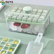 SUYO Ice Box Tray, With Storage Box Press Type Ice Cube Tray,  ABS Ice Cube Maker Ice Bucket Ice Cream