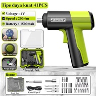⚙️ ALAT PERTUKANGAN PREMIUM | 【COD】ZPER MESIN BOR BATERAI 4.2V OBENG LISTRIK CORDLESS DRILL BATTERY