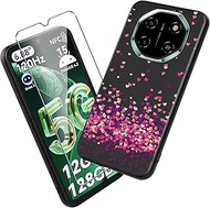 Xiangyun Mobile Phone Case for Blackview Shark 6 Case with 1 Piece Tempered Glass Protection Protect