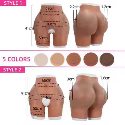 Silicone Butt Lifter Fake Asses Big Ass Pantys Open Crotch Pant Butt Enhancer Silicone Shaper Underw