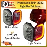 Name Perodua Axia 2014-2022 Light Bar Dynamic Tail Lamp - Albino White/Light Smoke Lampu Belakang Ax