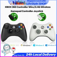 【SG SELLER】Xbox 360 Controller Wireless 2.4G Game Wireless Controller Gamepad Joystick PC Receiver for XBOX360 Win7/8/10