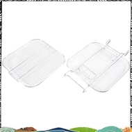 2-Layers Air Fryer Grilling Rack Air Fryer Rack Stackable Grid Grilling Rack for 4.2-5.8QT Air Fryer