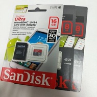 TRI54 - Sandisk Microsd 8 16 32 64 128 256 GB Class 10