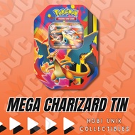 (Live Rip/Sealed)[Tin] Pokemon Tin Pack TCG : Mega Charizard X & Y Tin