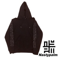 Hoodie Nasty Palm Hitam Spellout Second