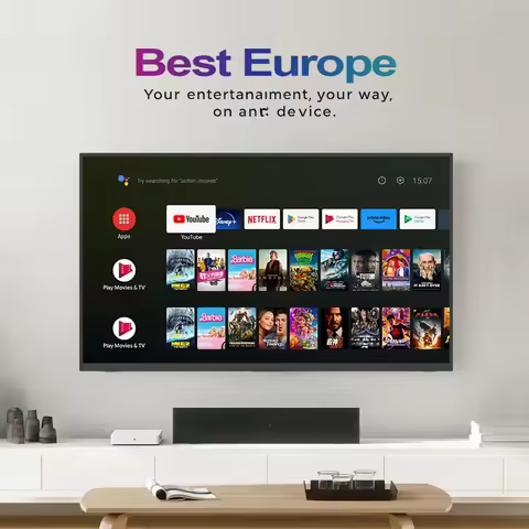 2026 Super Stable IPTV TV A986R Smart TV Europa Nueva TV Allwinner H668 with 2.4G Wifi 5G Wifi6 Dobl