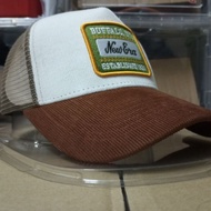 READY STOCK TOPI CURVE A FRAME NEW ERA CORDUROY BUFFALO N.Y NEW ERA ESTABLISHED 1920 A-frame trucker